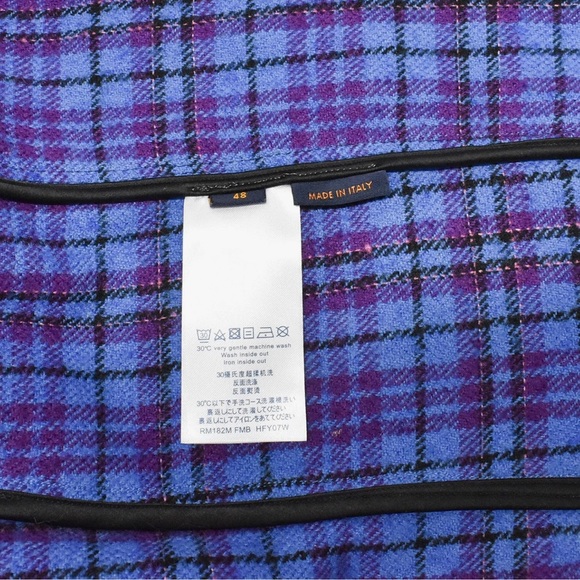 Louis vuitton flannel blouson jacket - Picture 6 of 9
